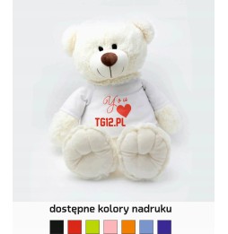Duży miś BUBU z nadrukiem 50 cm