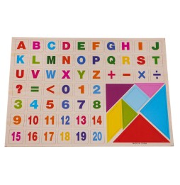 Double-Sided Wooden Board for Kids