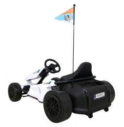 Speed 7 Drift King Go-Kart for Kids - White