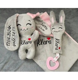 Personalized Plush Bunny for Newborns