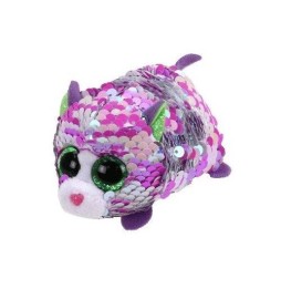 Sequin Cat Plush Toy Lilac 5 cm