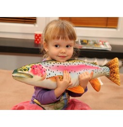 Gaby plush fish brown trout 35cm