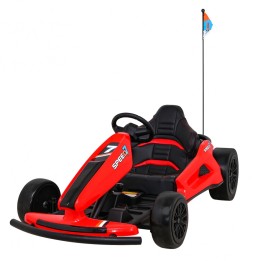 Speed 7 Drift King Go-Kart for Kids - Red