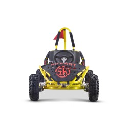 Gokart Dragon Rapid galben 30km/h cu motor de 1000W