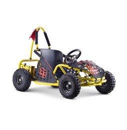 Gokart Fast Dragon żółty 30km/h z silnikiem 1000W