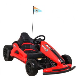 Speed 7 Drift King Go-Kart for Kids - Red