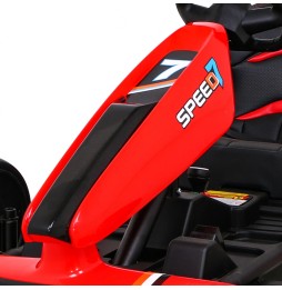 Speed 7 Drift King Go-Kart for Kids - Red