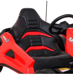 Speed 7 Drift King Go-Kart for Kids - Red