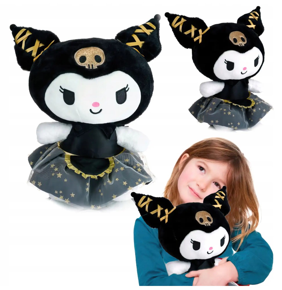 Miękka zabawka Kuromi 35 cm dla dzieci Miękka zabawka Kuromi 35 cm dla dzieci
