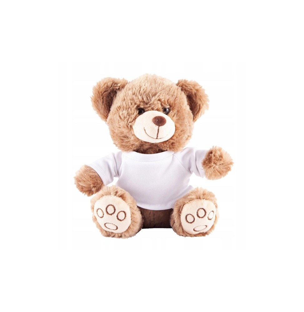 Teddy Bear in T-Shirt 19 cm with Print