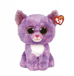 Ty Beanie Boos Cassidy - lawendowy kot 24 cm