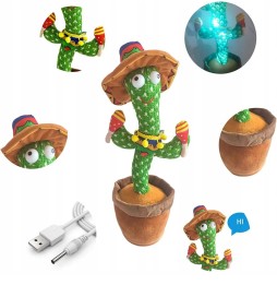 Cactus interactiv din pluș cu muzică pentru copii