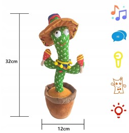 Cactus interactiv din pluș cu muzică pentru copii