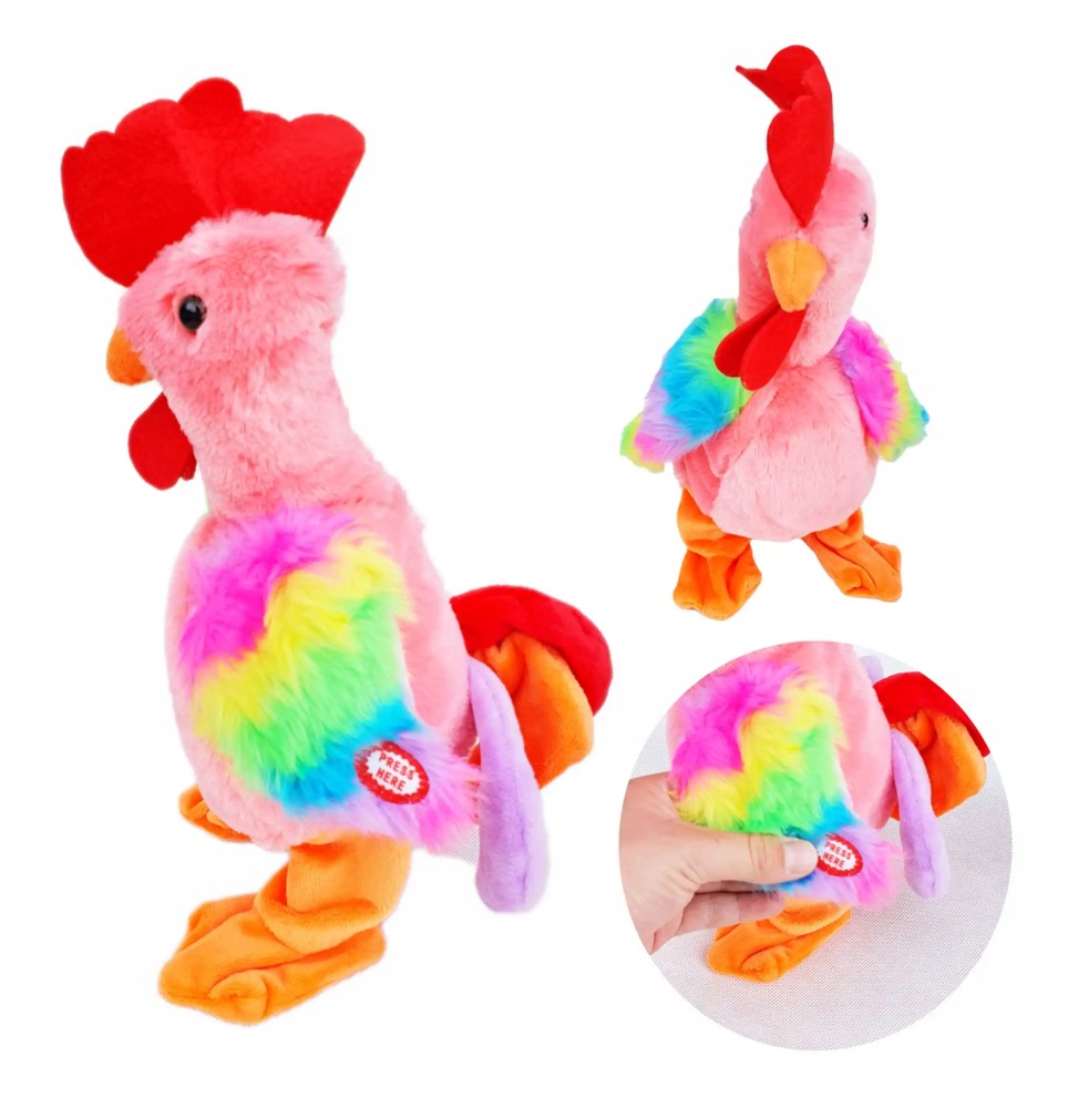 Interactive Pink Dancing Rooster Toy