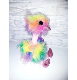 Asha the Ostrich Plush Toy - 21 cm Pastel