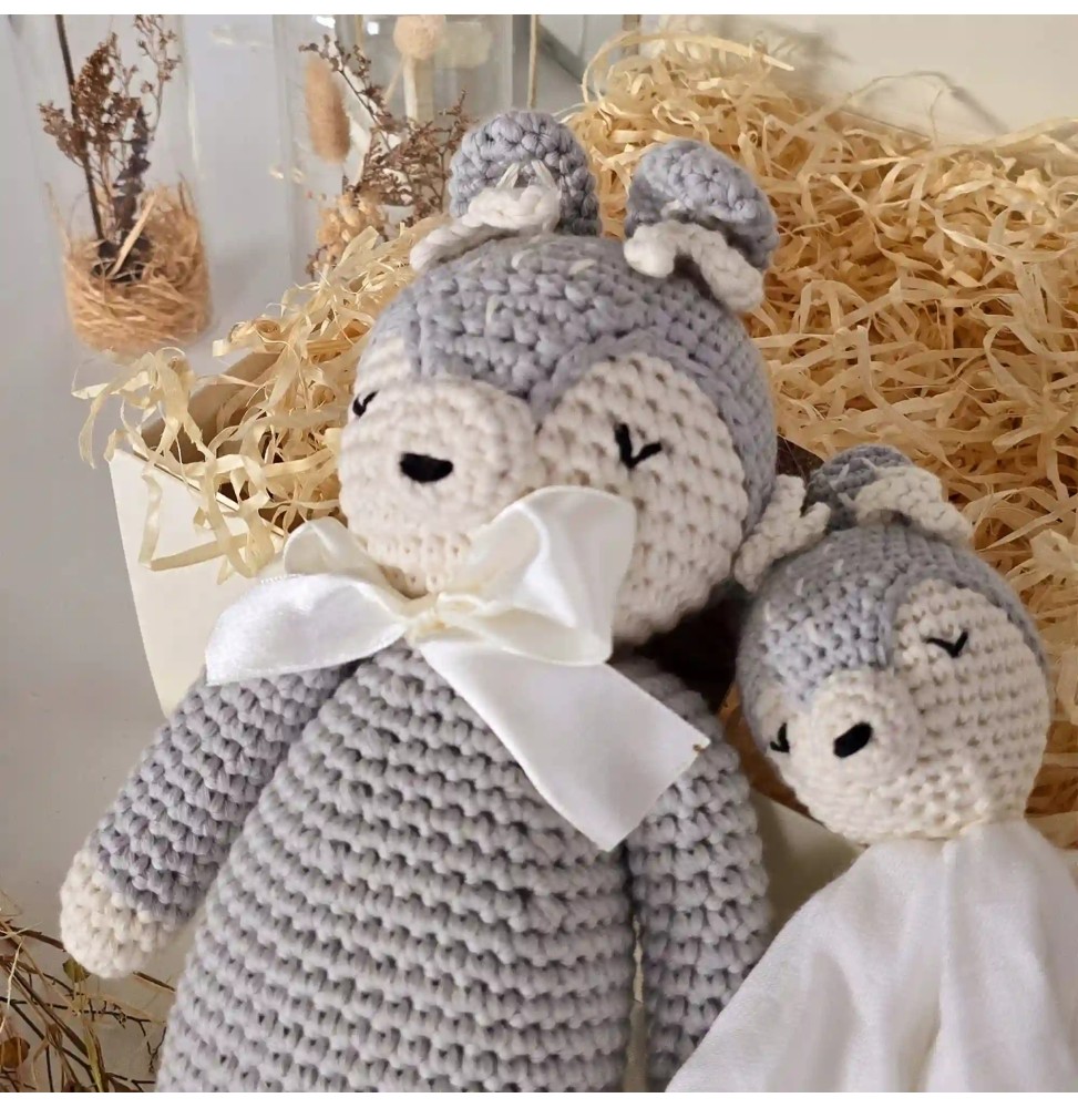 Baptism Gift Set - Gray Fawn