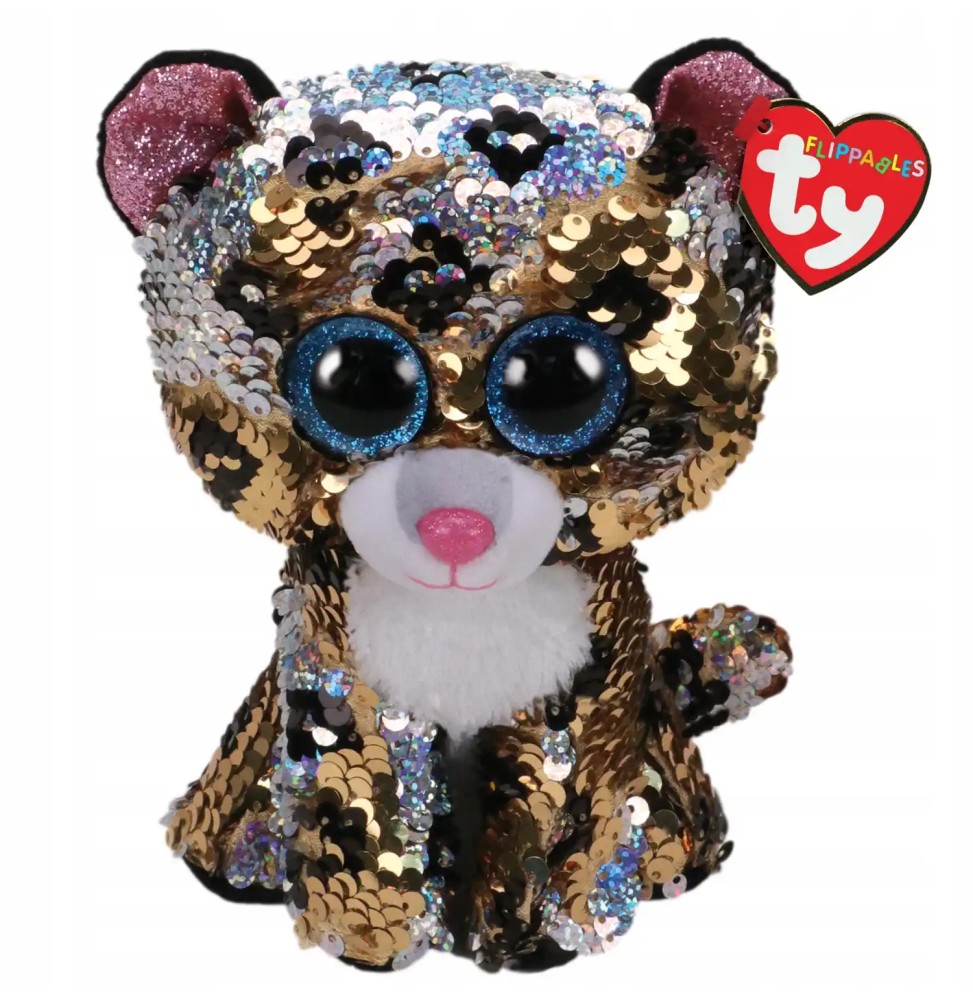 Sequin Leopard Ty Flippables 15 cm