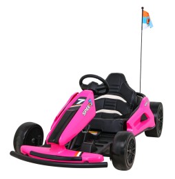 Speed 7 Drift King Go-Kart for Kids Pink