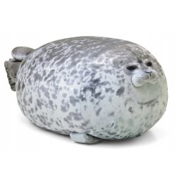 Gray Plush Seal 60 cm - Stuffed Animal for Kids