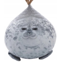 Gray Plush Seal 60 cm - Stuffed Animal for Kids