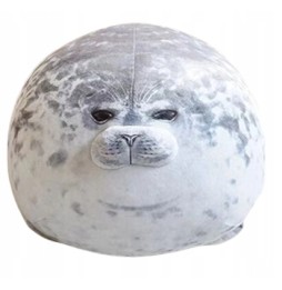 Gray Plush Seal 60 cm - Stuffed Animal for Kids