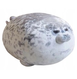 Gray Plush Seal 60 cm - Stuffed Animal for Kids