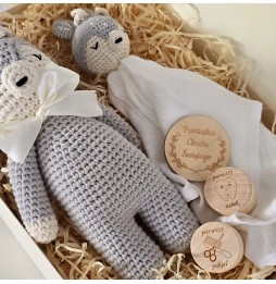 Baptism Gift Set - Gray Fawn