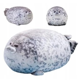 Gray Plush Seal 60 cm - Stuffed Animal for Kids