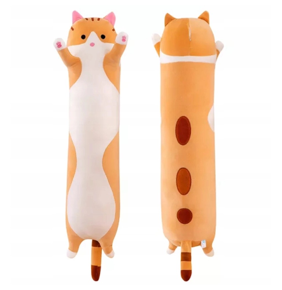 Long Cat Plush Pillow for Kids