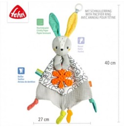 Cuddle Blanket with Pacifier Holder - Bunny