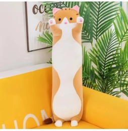 Long Cat Plush Pillow for Kids