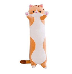 Long Cat Plush Pillow for Kids