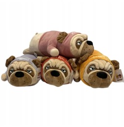 Purple Pug Bulldog Plush Toy 50 cm