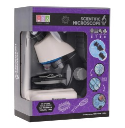 White Microscope with Accessories for Kids