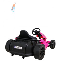 Speed 7 Drift King Go-Kart for Kids Pink