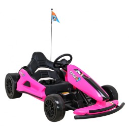 Speed 7 Drift King Go-Kart for Kids Pink