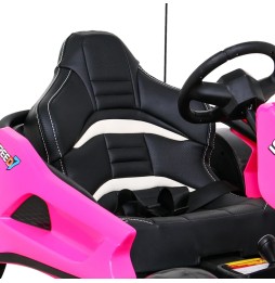 Speed 7 Drift King Go-Kart for Kids Pink