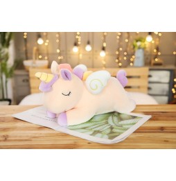 Unicorn Plush Pillow 50 cm Beige