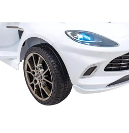 Aston Martin DBX mașină electrică pentru copii albă