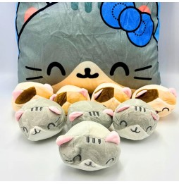 Pudding Pillow with Kittens 2in1