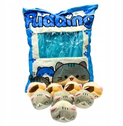 Pudding Pillow with Kittens 2in1