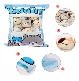 Pudding Pillow with Kittens 2in1