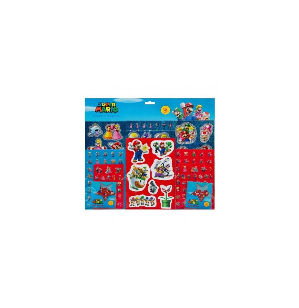 Set autocolante Super Mario - 500 buc