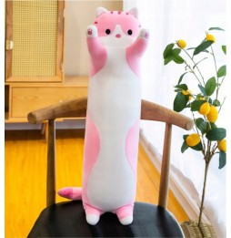 Long Cat Plush Pillow 50 cm Pink