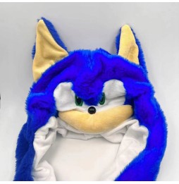 Plush Sonic Hat for Kids