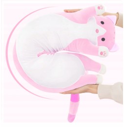 Long Cat Plush Pillow 50 cm Pink