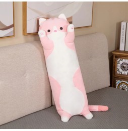 Long Cat Plush Pillow 50 cm Pink