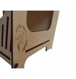 Double Hobby Horse Stable Made of Plywood