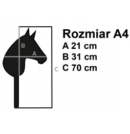 Hobby Horse cal pe băţ A4 cu zgardă