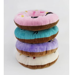 Plush Donut Toy with Chocolate Icing